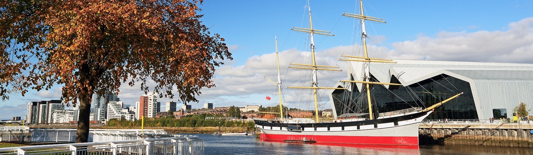 The Tall Ship at the Riverside Museum in Glasgow