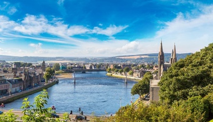 Inverness city image with river