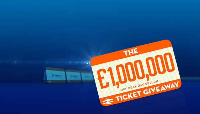 The £1,000,000 off-peak return ticket giveaway