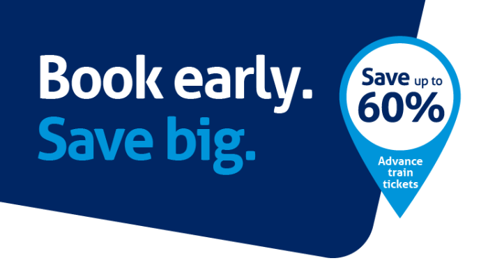 Book early. Save big. Save up to 60%