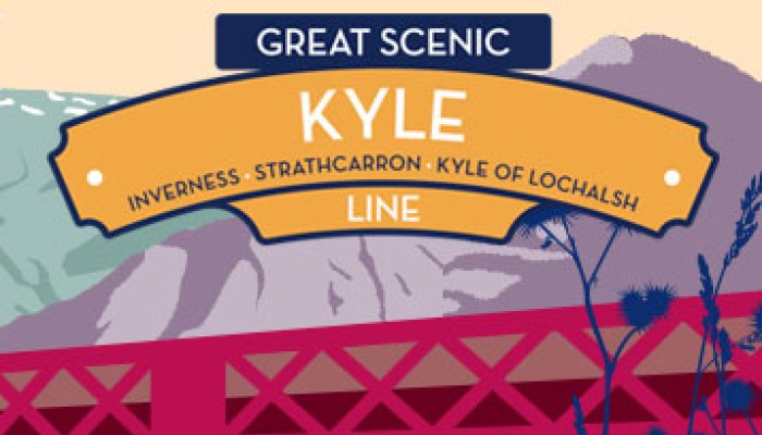 Great Scenic Rail Journeys Kyle Line illustration
