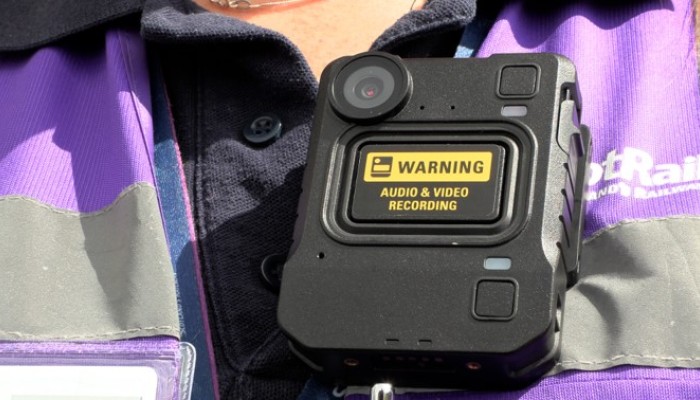 Body warn camera on a member of staff