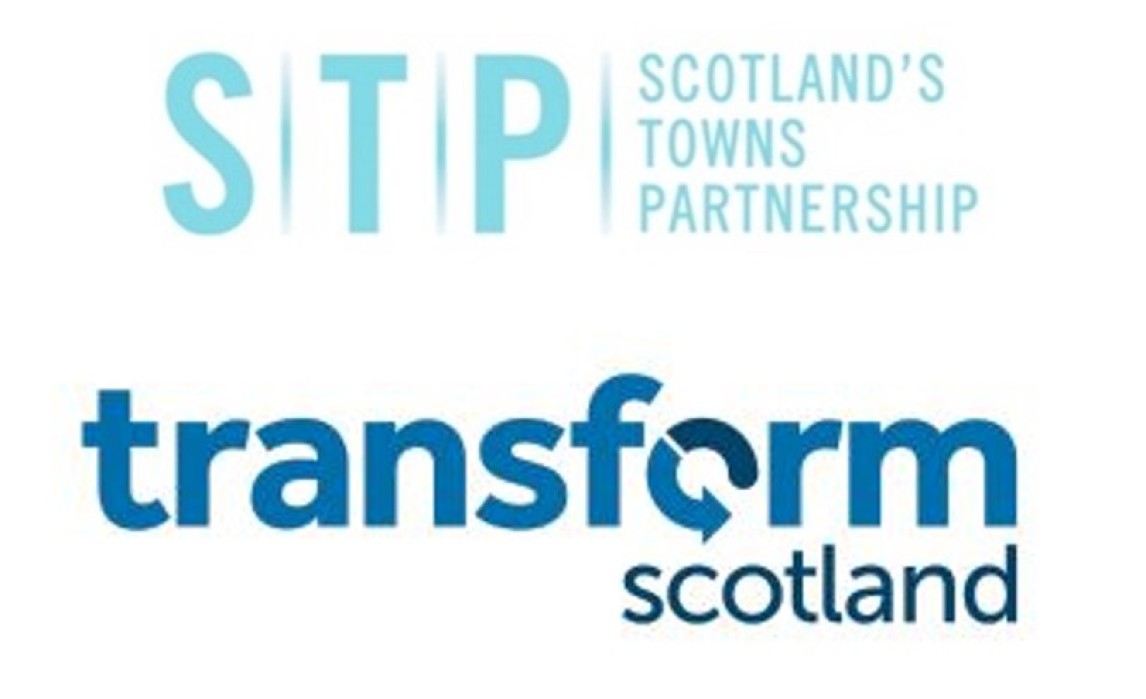 Scotland's Town Partnership and Transform Scotland's Logos