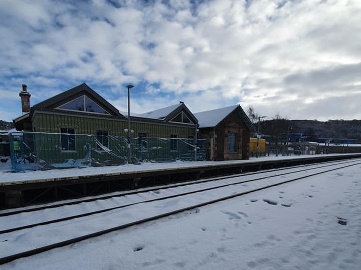 Stow station external work almost complete - February 2021
