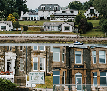 A selection of the hotels found in Oban