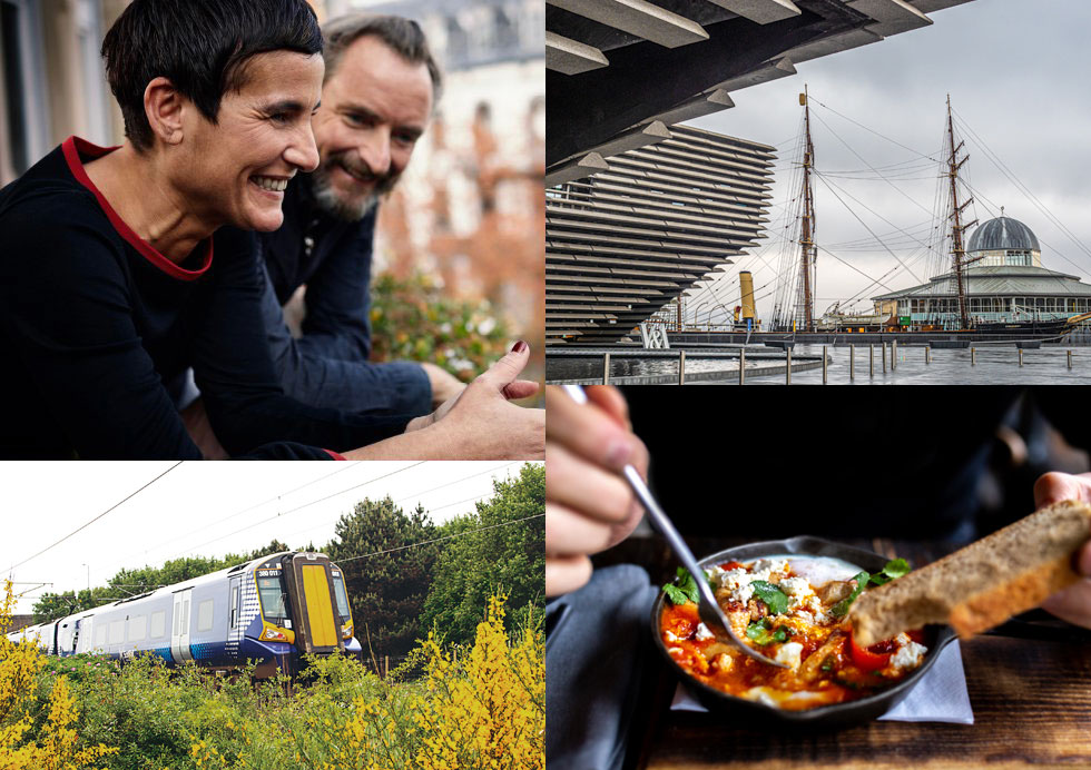 Images of sharing happy times with loved ones, stunning architecture, beautiful train journeys and delicious fresh local food.