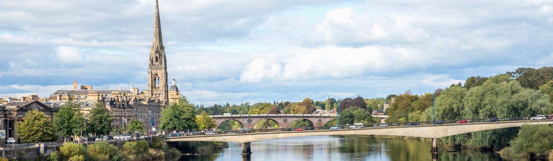 Image: Perth and the River Tay. Credit: Image republished with kind permission of VisitScotland.