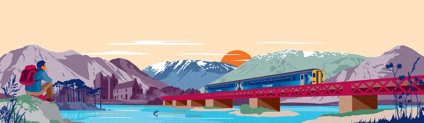 Great Scenic Railway Journeys illustration