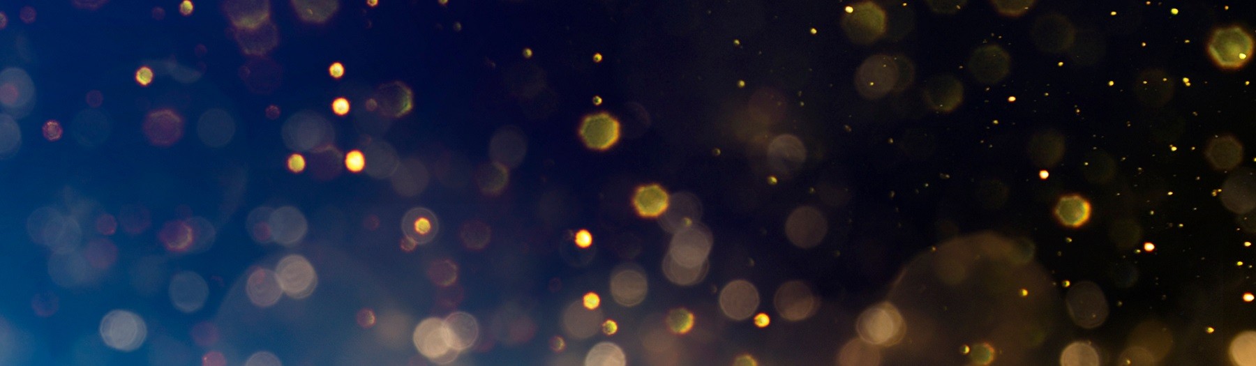 Black background with festive sparkles