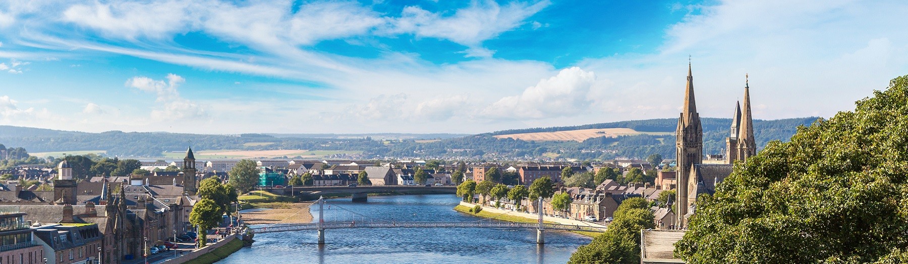 Inverness city image with river