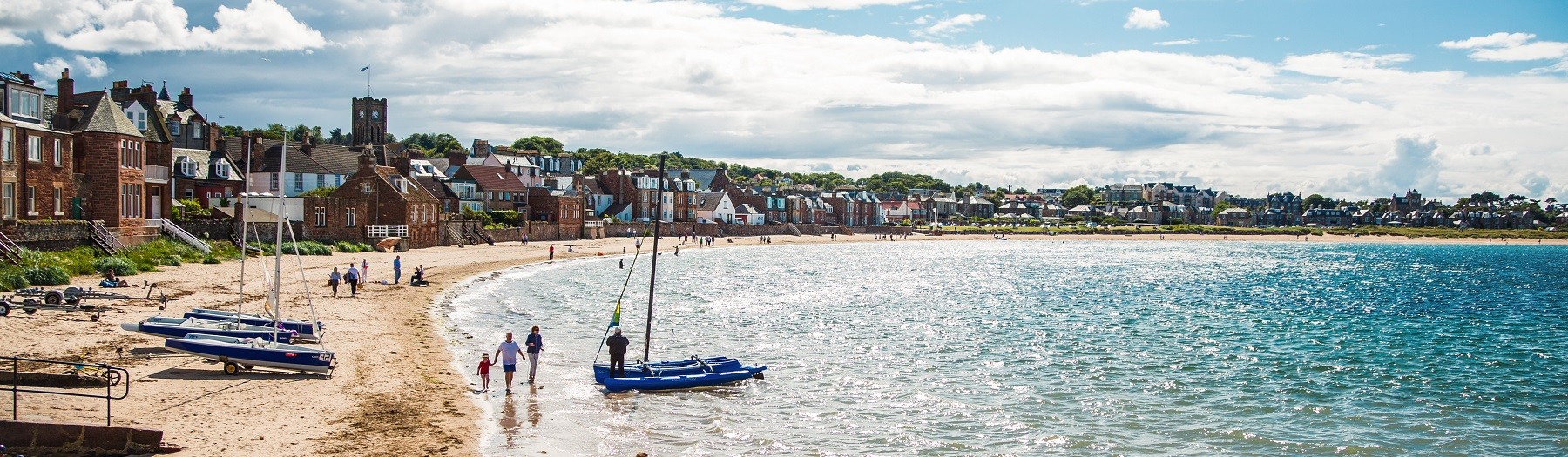 West Bay Beach North Berwick. Burntisland. Credit Visit Scotland and Grant Paterson. Expires May 2025