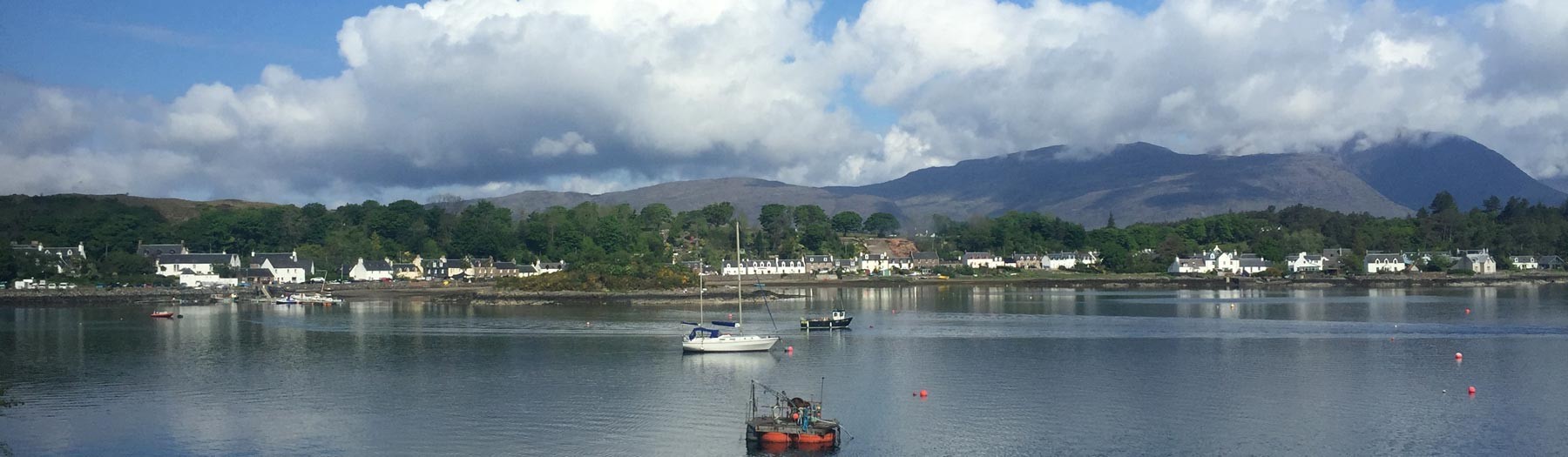 View of Plockton from the train on the Kyle Line