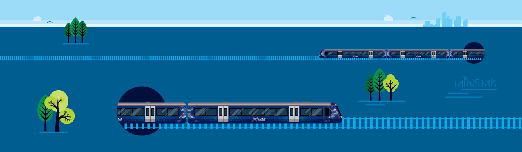 ScotRail trains illustration
