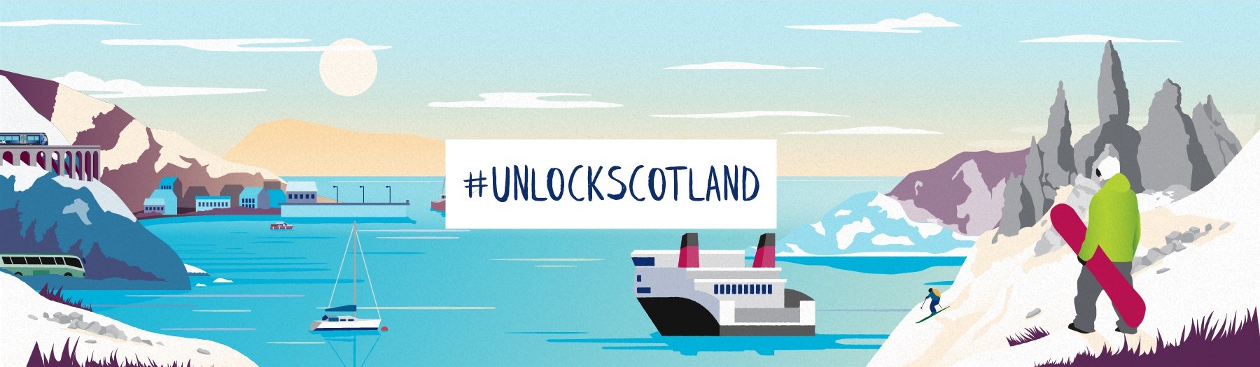 Spirit of Scotland winter illustration #unlockscotland