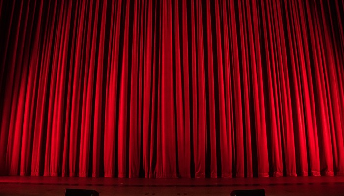 Red theatre curtain