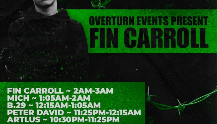 OverTurn Events present Fin Carroll @ Liquid Room Warehouse