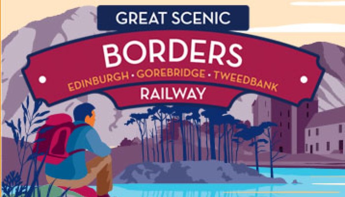 Great Scenic Rail Journeys Borders Railway illustration