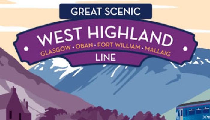 Great Scenic Rail Journeys West Highland Line illustration