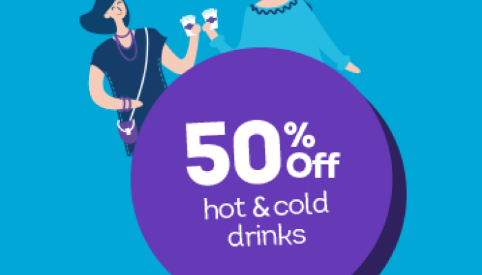 Club 50 soft drinks offer