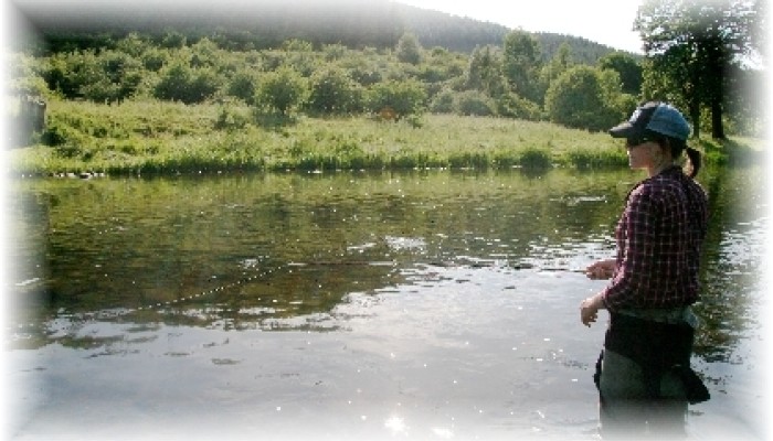 Fly fishing on the River Tweed
