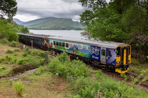 ScotRail Highland Explorer travelling on the West Highland Line