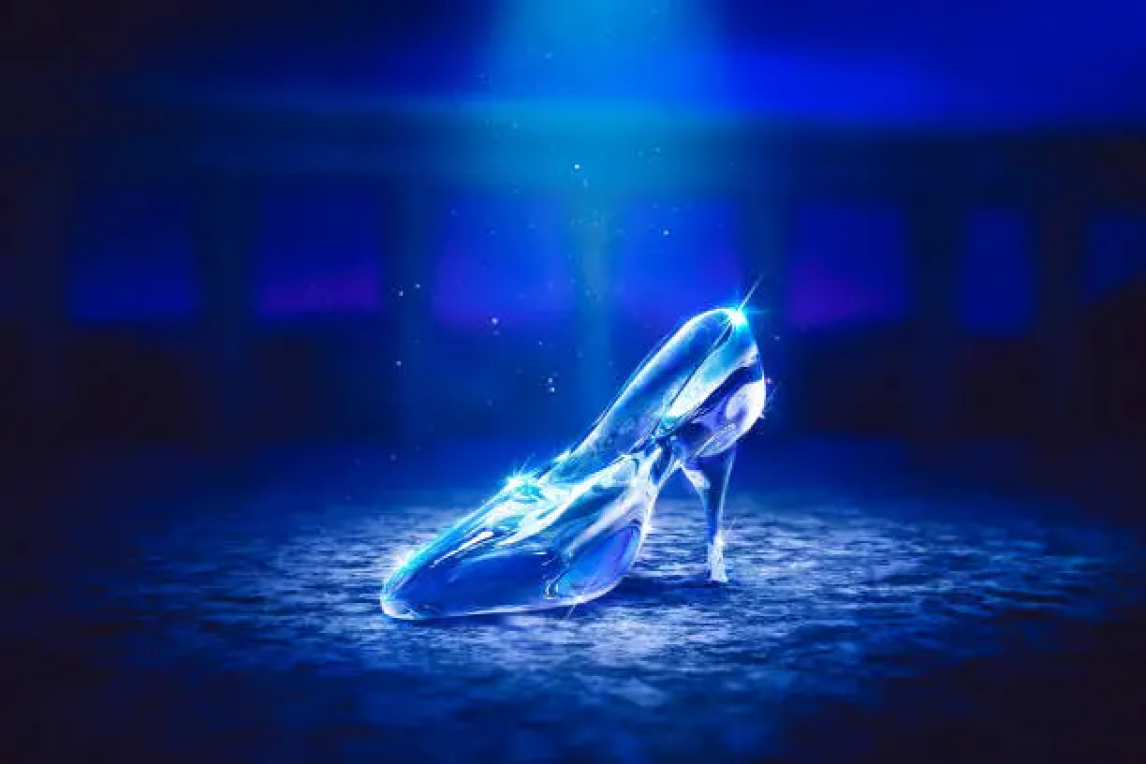 Glass slipper on stage