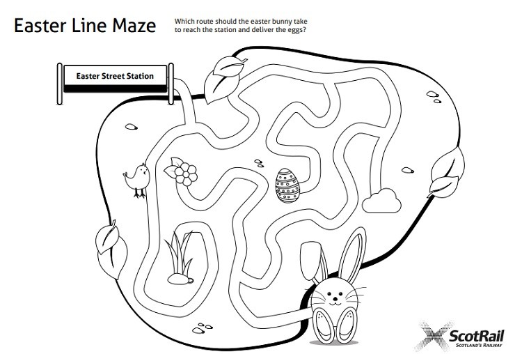 In content - Easter maze 