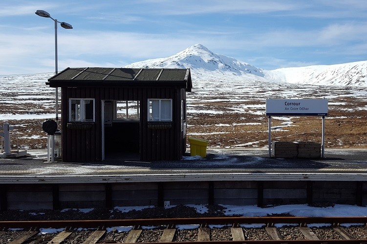 In content - Corrour Station on Rannoch Moor 