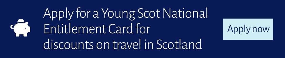 Apply for a Young Scot National Entitlement Card for discounts on travel in Scotland. Apply now.